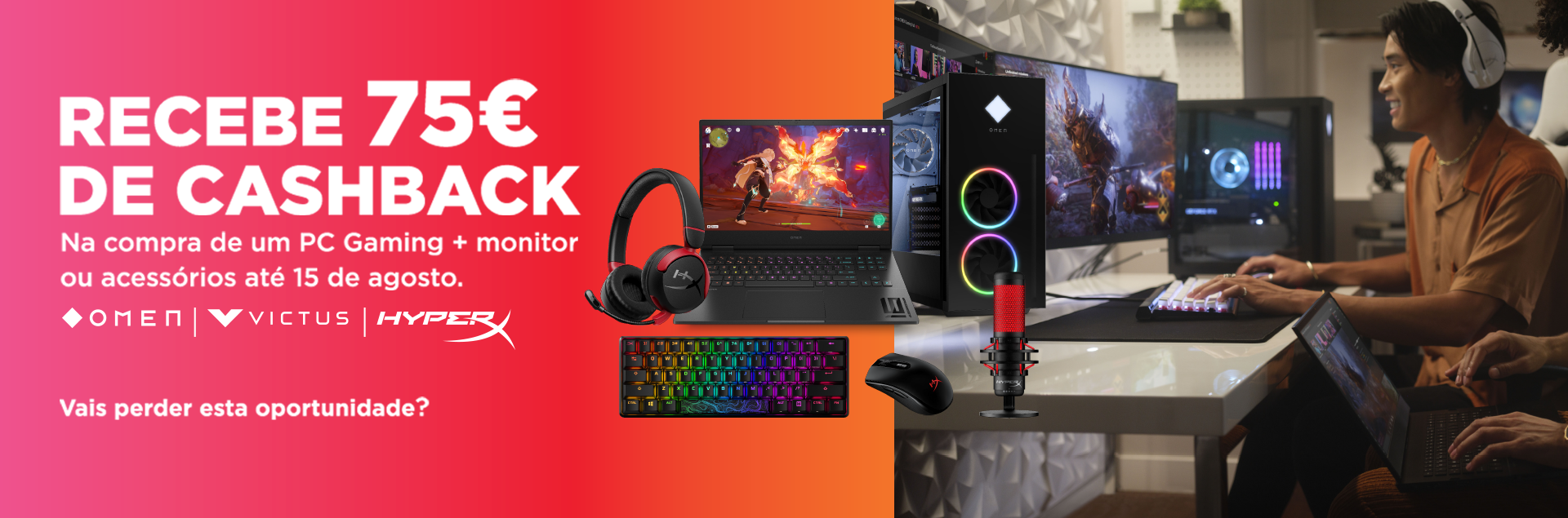HP: Recebe até 75€ de Cashback